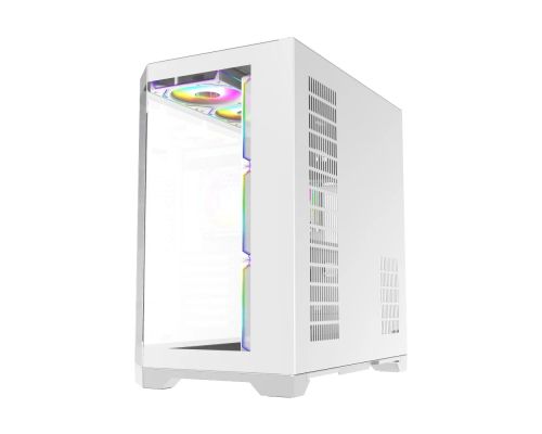 Gamemax кутия Case ATX - HYPE-A White - 4 x 120 mm Addressable RGB fans, image _ab__is.image_number.default