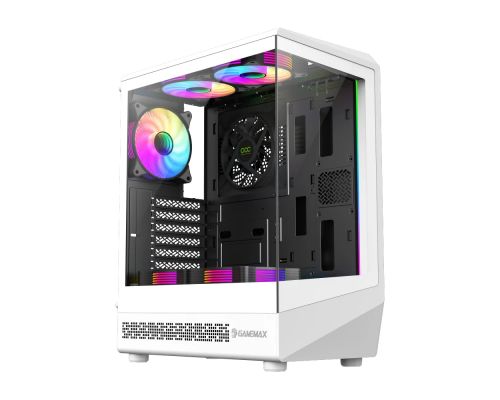 Gamemax Case ATX - Vista COC AW - 5 x 120 mm A-RGB Fans, MB Plate COC Fan, image 