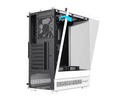 Gamemax Case ATX - Vista COC AW - 5 x 120 mm A-RGB Fans, MB Plate COC Fan, image , 7 image