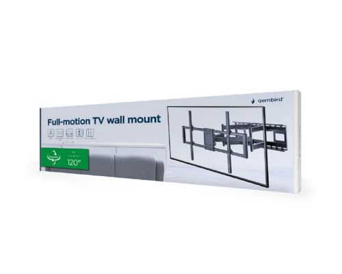 Gembird стенна стойка за телевизор TV Mount - WM-120ST-01 - Adjustable, 60"-120", 120 kg, image _ab__is.image_number.default