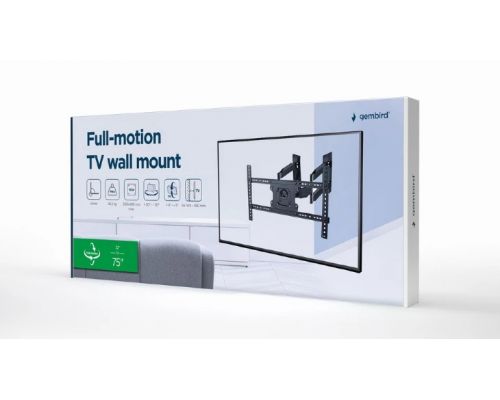 Gembird стенна стойка за телевизор TV Mount - WM-75ST-02 - 32"-75", 45.5 kg, image _ab__is.image_number.default
