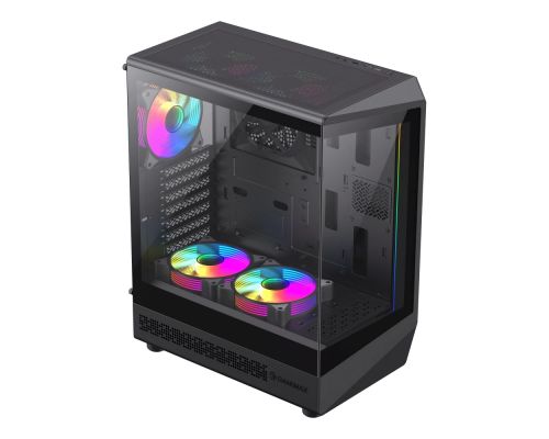 Gamemax Case ATX - Vista COC AB - 5 x 120 mm A-RGB Fans, MB Plate COC Fan, image , 2 image