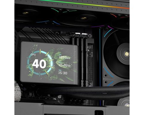 Thermalright водно охлаждане Water Cooling WONDER VISION 360 UB ARGB Black - 6.67 inch Curve OLED Display, image _ab__is.image_number.default