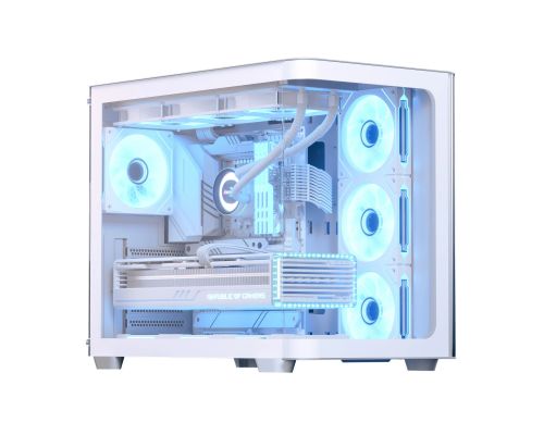 AeroCool кутия Case ATX - P500C-G-WT-v1 - 4 x 120 mm Infinity Mirror A-RGB, image 
