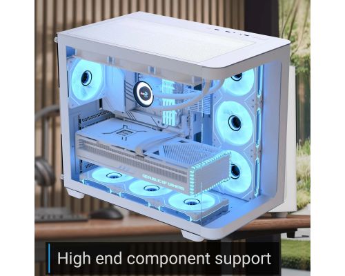 AeroCool кутия Case ATX - P500C-G-WT-v1 - 4 x 120 mm Infinity Mirror A-RGB, image _ab__is.image_number.default