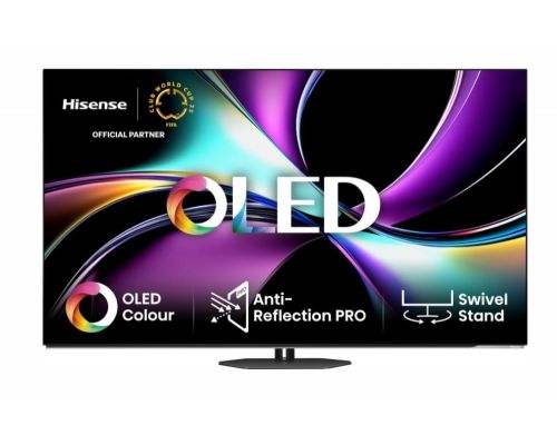 Hisense 55" A85Q, 4K UHD OLED Smart TV, 120Hz, 1000 nits,HDMI 2.1, Game Mode Pro, AMD FreeSync Premium, Dolby Vision IQ & Atmos, Bluetooth, Alexa Built-in, Black, image 