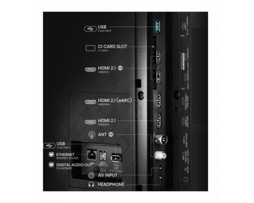 Hisense 55" A85Q, 4K UHD OLED Smart TV, 120Hz, 1000 nits,HDMI 2.1, Game Mode Pro, AMD FreeSync Premium, Dolby Vision IQ & Atmos, Bluetooth, Alexa Built-in, Black, image , 4 image