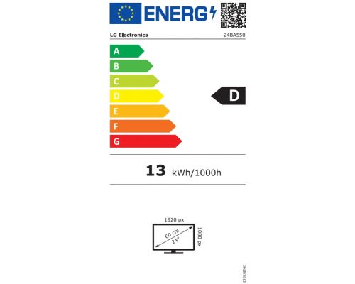 LG 24BA550-B, 23.8" IPS LED AG, 200cd/m2, Full HD 1920x1080, 100Hz, sRGB 95% , D-Sub, Display Port, HDMI, USB 5 Gbps, Speaker 2W x 2, Tilt, Height, Swivel, Pivot, Reader Mode, LG Switch app, Black, image , 7 image