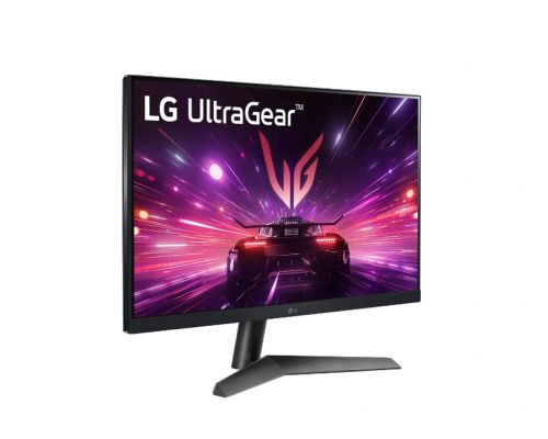 LG 24GS60F-B, UltraGear, 23.8" IPS, AG, 1ms GtG, 180Hz, 1000:1, 300cd/m2, Full HD 1920x1080, NVIDIA G-SYNC, Radeon FreeSync, HDR 10, sRGB 99%, HDMI, DisplayPort, Reader Mode, Headphone out, Tilt, Black, image _ab__is.image_number.default