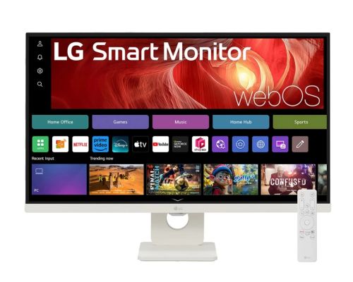 LG 27U731SA-W, 27" IPS Smart webOS23, 5ms, 1000:1, 350cd/m, FHD 3840 x 2160, ThinQ, DCI-P3 90%, HDR 10, HDMI, USB Type-C , Bluetooth, Speacers 5W x 2, Tilt, White, image 