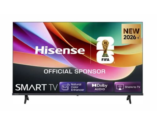 Hisense 40" A4S, Full HD 1920x1080, DLED, HDR, HLG, DTS HD, Smart TV, WiFi, WiFi Direct, 2xHDMI, 2xUSB, LAN, CI+, DVB-T2/C/S2, Black, image 