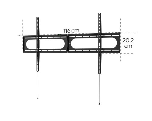Стенна стойка за TV, 120" (305 см) до 100 кг, разстояние от стената 2,8 см, image _ab__is.image_number.default