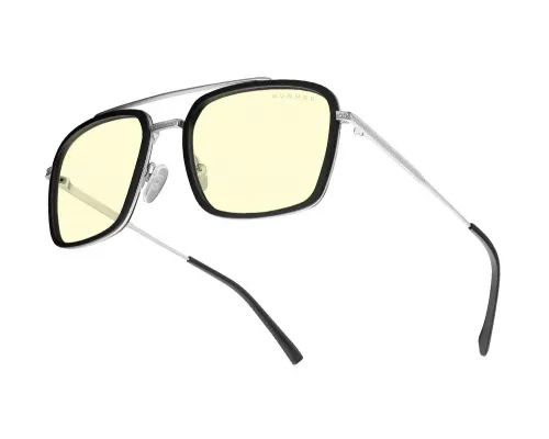 Computer Glasses GUNNAR Baron Silver - Amber, image , 3 image