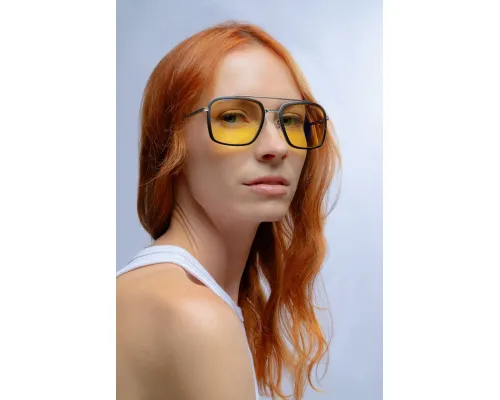Computer Glasses GUNNAR Baron Silver - Amber, image , 5 image