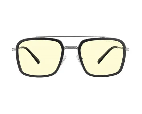 Computer Glasses GUNNAR Baron Silver - Amber, image , 4 image