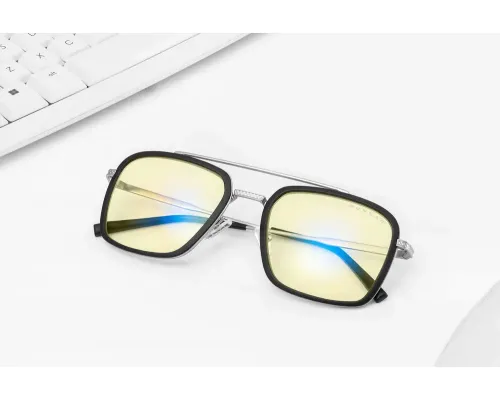 Computer Glasses GUNNAR Baron Silver - Amber, image , 7 image