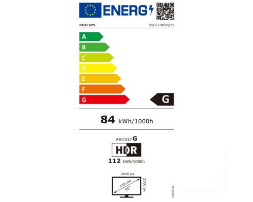 TV PHILIPS 55OLED820/12, 55"(139 cm), OLED 4K Ultra HD, Ambilight TV, Google TV, image , 5 image