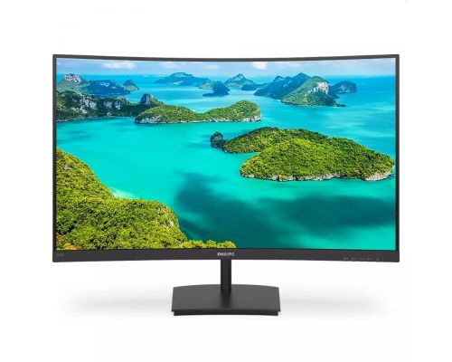 Philips 241E1SCA, 23.6" Curved 1500R VA WLED, 1920x1080@75Hz, 4ms GTG, 250cd/m2, 3000:1, Mega Infinity DCR, FreeSync/Adaptive Sync, FlickerFree, Low Blue Mode, 3Wx2, Tilt, D-SUB, HDMI, image 