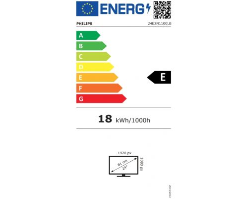 Philips 24E2N1100LB, 23.8" VA WLED, 1920x1080@100Hz, 4ms GtG, 1ms MPRT, 250cd m/2, 4000:1, Mega Infinity DCR, Adaptive Sync, FlickerFree, LowBlue Mode, Tilt, D-SUB, HDMI, image , 7 image