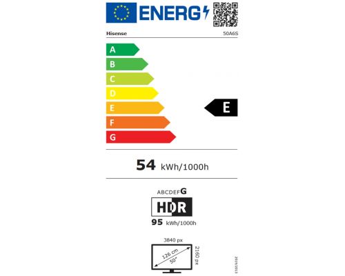 Hisense 50" A6S, 4K Ultra HD 3840x2160, DLED, DFA, Precision Colour, HDR 10+, HLG, Dolby Vision,Light sensor, Smart TV, WiFi, BT, AnyView Cast, Gaming Mode, 1xHDMI2 eArc, 3xHDMI, 2xUSB, LAN, CI+, DVB-T2/C/S2, Black, image , 5 image