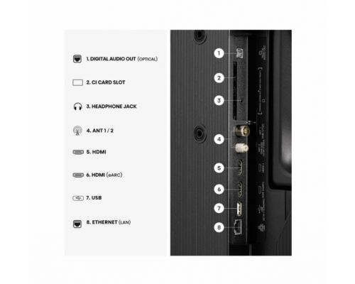 Hisense 40" A5S, Full HD 1920x1080, QLED, Quantum Dot, HDR, HLG, DTS HD, Light Sensor, Dolby Audio, Smart TV, WiFi, WiFi Direct, 2xHDMI, 2xUSB, LAN, CI+, DVB-T2/C/S2, Black, image _ab__is.image_number.default