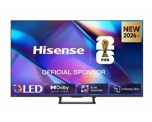 Hisense 50" A7S, 4K Ultra HD 3840x2160, QLED, FALD, Quantum Dot, HDR 10+, HLG, Dolby Vision, Dolby Atmos, Smart TV, WiFi 5GHz, WiFi Direct, BT, Anyview Cast, 3xHDMI, 2xUSB, LAN, CI+, DVB-T2/C/S2, Black, image 