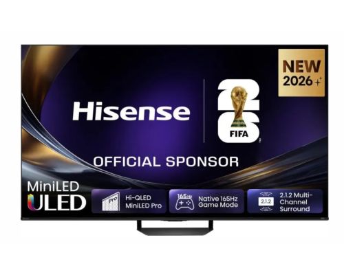 Hisense 55"U7S Pro, 4K Ultra HD 3840x2160, ULED, FALD, Quantum Dot, 165Hz, IPS, HDR 10+, HLG, Dolby Vision IQ, Dolby Atmos, Smart TV, WiFi 5GHz, WiFi Direct, BT, Anyview Cast,light sensor,Solar Powered Remote, 4xHDMI, 2xUSB, LAN, CI+, DVB-T2/C/S2, Black, image 