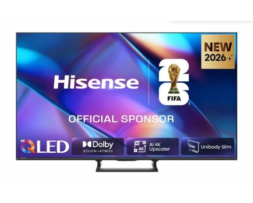 Hisense 55"A7S, 4K Ultra HD 3840x2160, Quantum Dot, Light Sensor,HDR 10+, HLG, Dolby Vision, Dolby Atmos, Smart TV, Voice Control,2x10 W + 20 W ,WiFi 5GHz, WiFi Direct, BT, Anyview Cast, 3xHDMI, 2xUSB, LAN, DVB-T2/C/S2, Black, image 
