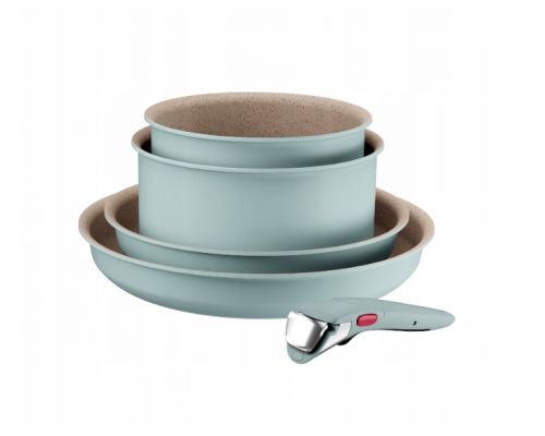 Комплект тигани и тенджери, Tefal L8049502 Set 5Pcs Ing6 Harmony Eucal Fr, image 