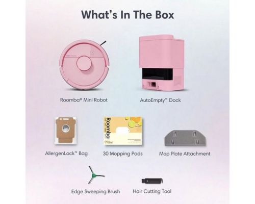 Прахосмукачка робот IRobot Roomba® Mini Pink F155640, image _ab__is.image_number.default