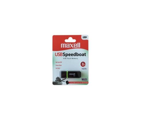 USB stick MAXELL SPEEDBOAT, USB 2.0, 8GB, Black, image 