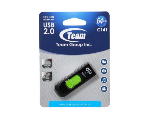 USB stick Team Group C141 64GB, USB 2.0, Green, image , 2 image