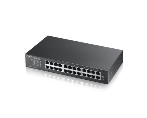 Суич ZYXEL GS1100-24E, 24 портов, Gigabit, за монтаж в шкаф, image 