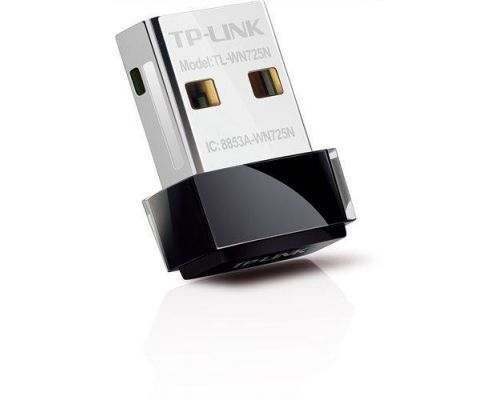 Нано адаптер TP LINK TL-WN725N, USB, Realtek, 2.4Ghz, 802.11n/g/b, image 