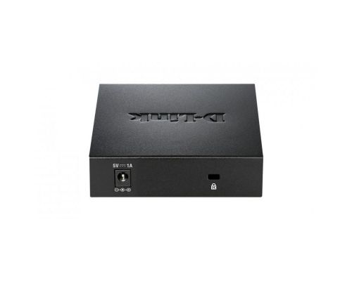 Switch D-Link DGS-105/E, 5 ports, 10/100/1000, Gigabit, metal, image , 3 image