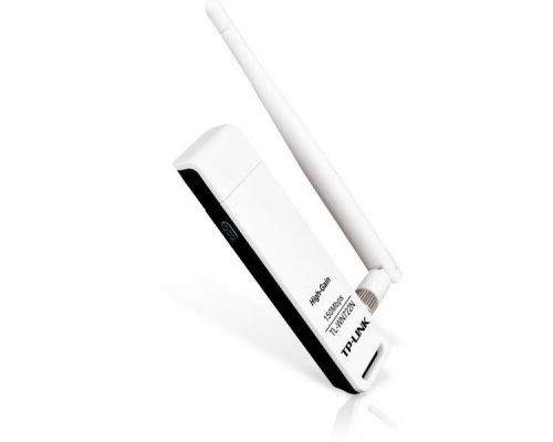 Wireless Adapter TP LINK TL-WN722N, USB, 2T2R, 2.4Ghz, 802.11n/g/b, image 