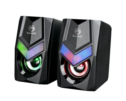 Marvo Gaming Speakers 2.0 6W Rainbow backlight - MARVO-SG-118, image 