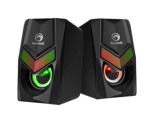 Marvo Gaming Speakers 2.0 6W Rainbow backlight - MARVO-SG-118, image , 4 image