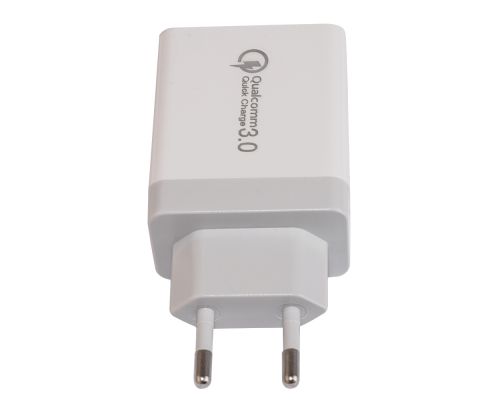 Makki бързо зарядно Fast Charger - QC3.0+2xUSB 30W White - MAKKI-QC30W3, image _ab__is.image_number.default