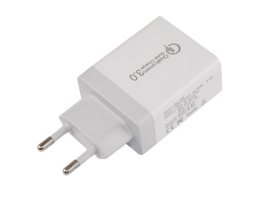Makki бързо зарядно Fast Charger - QC3.0+2xUSB 30W White - MAKKI-QC30W3, image _ab__is.image_number.default