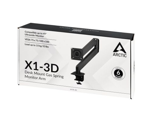 Arctic Стойка за монитор за бюро Desk Mount Monitor - X1-3D, image _ab__is.image_number.default