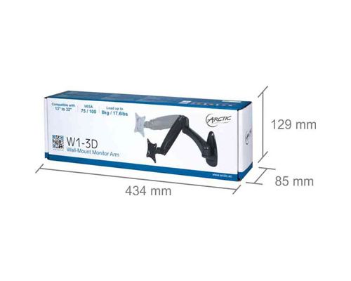 Arctic Стойка за монитор за стена WALL Mount Monitor W1-3D - AEMNT00032A, image _ab__is.image_number.default