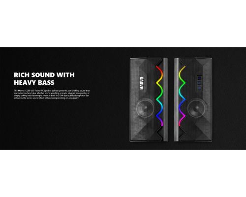 Marvo Gaming Speakers 2.0 6W Bluetooth RGB - MARVO-SG-269, image , 4 image
