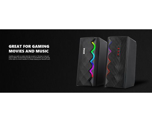 Marvo Gaming Speakers 2.0 6W Bluetooth RGB - MARVO-SG-269, image , 6 image