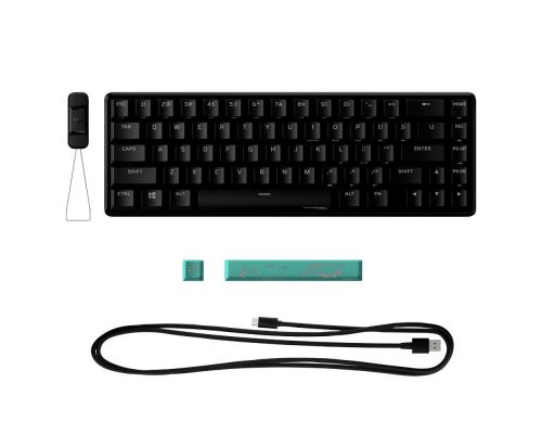 Геймърскa механична клавиатура HyperX Alloy Origins 65, HyperX Aqua суичове, Черен, image _ab__is.image_number.default