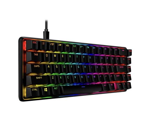 Геймърскa механична клавиатура HyperX Alloy Origins 65, HyperX Aqua суичове, Черен, image _ab__is.image_number.default