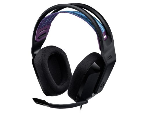 Геймърски слушалки Logitech G335, Микрофон, Черни, Цвят: Черен, image 
