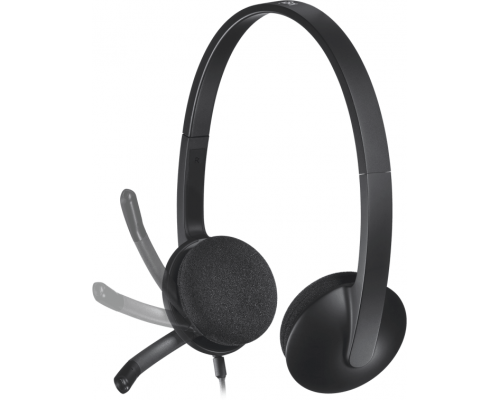 Headphones Logitech H340, USB, image , 3 image