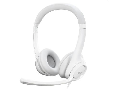 Headphones Logitech H390, USB, White, image 