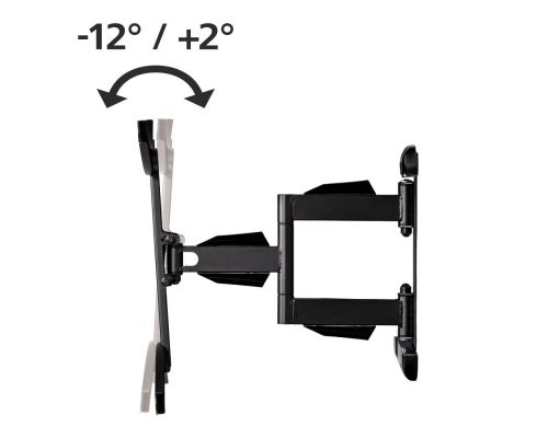 Hama FULLMOTION TV Wall Bracket, 3 Stars, 191 cm (75"), black, image , 2 image